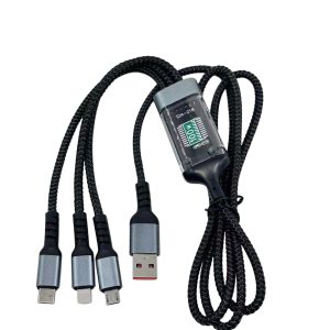 کابل شارژ 3 به 1 مدل TDA-218