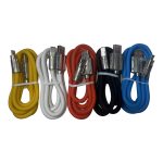 کابل شارژ سیلیکونی تایپ C سر فلزی LED