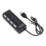 هاب USB چهار پورت کلیددار مدل Hi-Speed