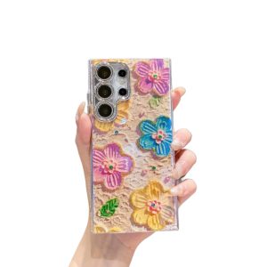 قاب موبایل طرح گل های رنگارنگ