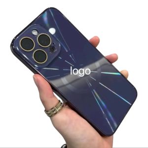 قاب موبایل لیزری آیفون دور متال مگ سیف دار