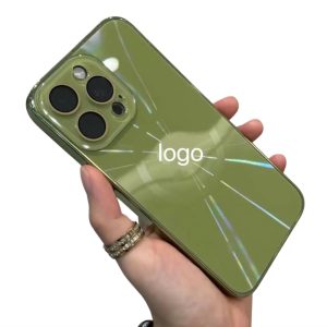 قاب موبایل لیزری آیفون دور متال مگ سیف دار