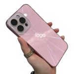 قاب موبایل لیزری آیفون دور متال مگ سیف دار